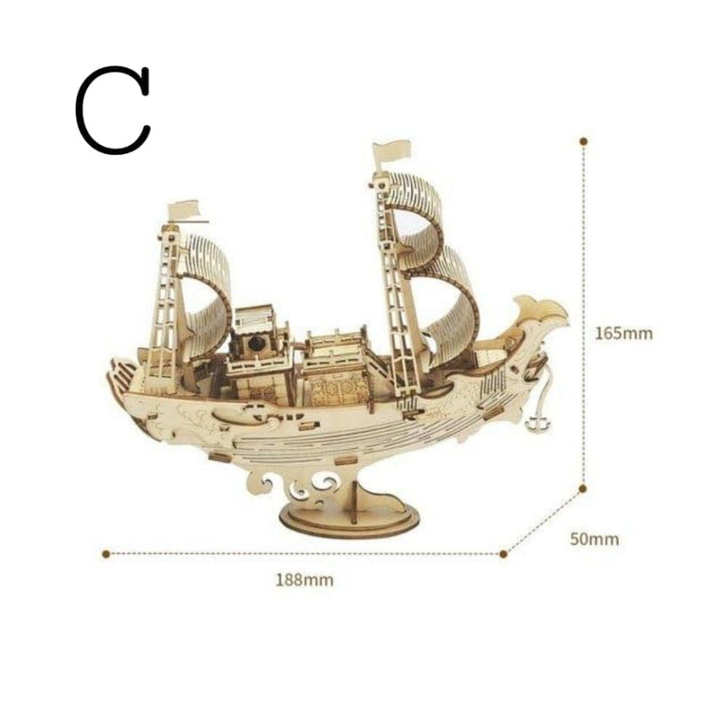 Quebra Cabeça De Barco 3D - Para sua Criança